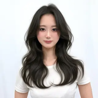 ロング カラー 韓国ヘア🇰🇷× 髪質改善🫧テルのヘアスタイル