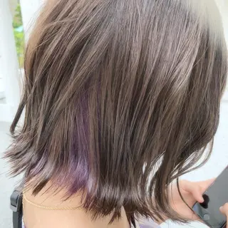 ミディアム カラー ヘアアレンジ 江藤 星史のヘアスタイル