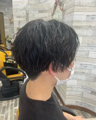 パーマ メンズ 大坪 拓斗のヘアスタイル