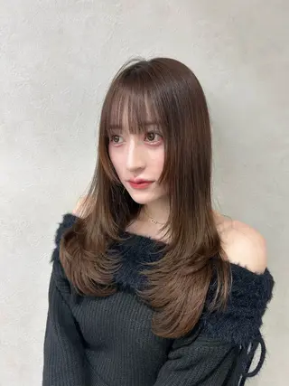 ミディアム あ い か 🎀 レイヤーカットのヘアスタイル