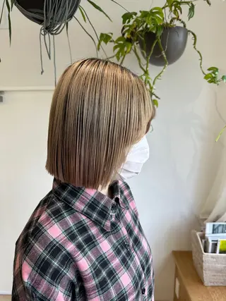 ショート 切りっぱなし/髪質 改善矯正/さやか🫧のヘアスタイル
