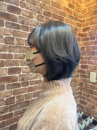 ショート カラー パーマ ヘアアレンジ メンズ キッズ ネイル マツエク・マツパ アイブロウ 久木原 ゆりのヘアスタイル