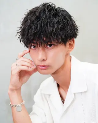 パーマ メンズ メンズ特化💥 ショートスタイル💥のヘアスタイル
