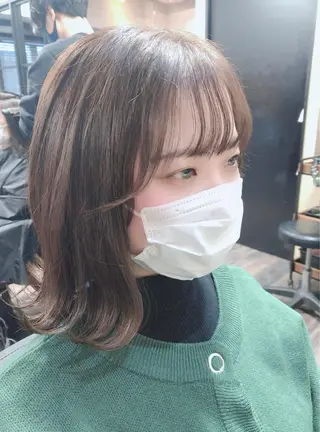 ミディアム カラー ヘアアレンジ 🤍清楚系 韓国レイヤー🤍拓朗のヘアスタイル