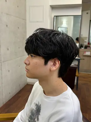 ショート パーマ メンズ Yui/ショート /シャドウパーマのヘアスタイル