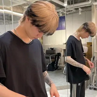 ショート カラー メンズ 花香竜太/エクステ /ハイトーンカラーのヘアスタイル