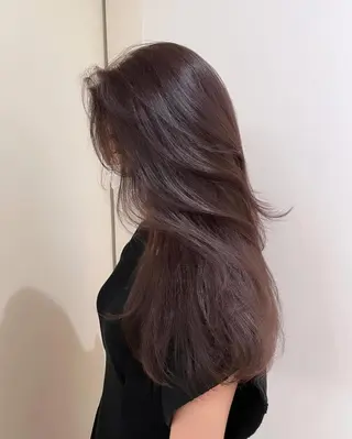ロング 韓国風🤍 イワサキ　リコ🍒のヘアスタイル