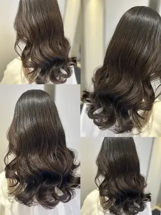 セミロング 韓国っぽ透け感カラー マンツーマン🫧なおのヘアスタイル