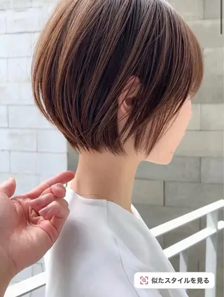 ショート 赤み消しカラー/ ナチュラル/トモキのヘアスタイル