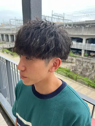 パーマ メンズ パーマスタイル特化◎ 永戸圭汰のヘアスタイル