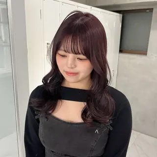 ロング りおな/髪質改善/ カラー /平尾のヘアスタイル