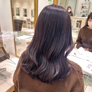 ロング カラー ヘアアレンジ 透明感カラー 古山 結季🌙🖤のヘアスタイル