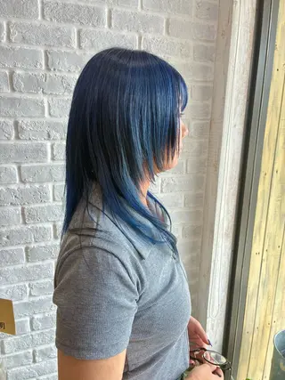 ロング 齋藤 真之介のヘアスタイル