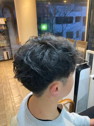 ショート パーマ メンズ 💥桜木町メンズ専門 💥ルキのヘアスタイル