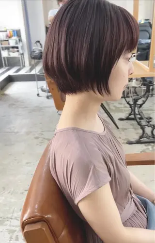 ショート ショートヘア、ボブ こやさん　コヤマのヘアスタイル