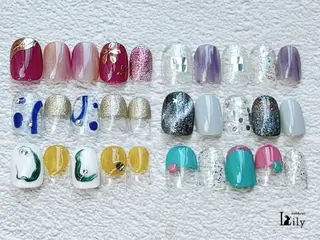 ネイル nail&eye Lily 住道のネイルデザイン