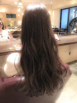 ロング カラー ヘアアレンジ 🌈髪質改善💕 縮毛矯正✨青木まで✨のヘアスタイル