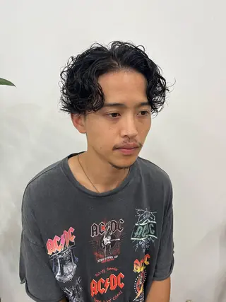 ショート カラー パーマ ヘアアレンジ メンズ 💎髪質改善特化💎 RUITOのヘアスタイル