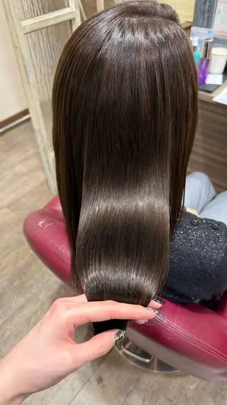 カラー 一宮　　透明感カラー 髪質改善　ヘッドスパのヘアスタイル