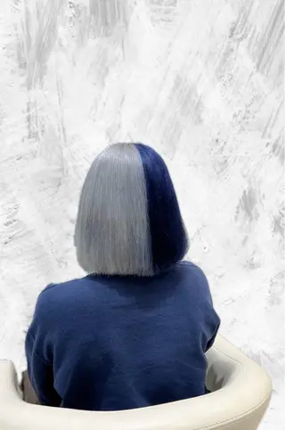 ミディアム 岡田 瞬のヘアスタイル