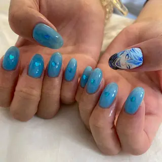 ミディアム 池袋痛ネイル Nok. 渡辺のネイルデザイン