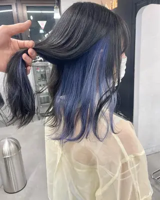 ミディアム カラー ブリーチダブルカラー 【koide】のヘアスタイル
