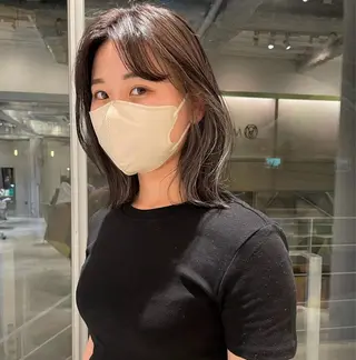 カラー 透明感カラー/パーマ オレンジmiyo⭐️のヘアスタイル