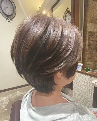 ショート 菅野 奏のヘアスタイル