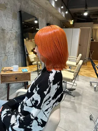 セミロング 神崎 夢羽のヘアスタイル