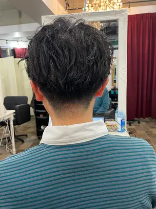 パーマ メンズ 山本 総司のヘアスタイル
