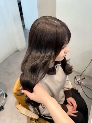 ロング カラー HANAME 原宿美容室のヘアスタイル