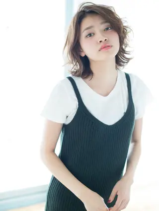 ショート 所渉/韓国レイヤー /ウルフカットのヘアスタイル