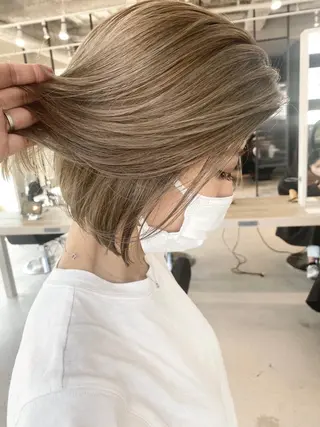 ショート カラー パーマ ヘアアレンジ ネイル マツエク・マツパ アイブロウ 井上 一平のヘアスタイル