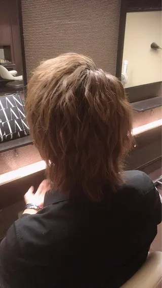 ヘアアレンジ メンズ セット&メイク RICK trickのヘアスタイル