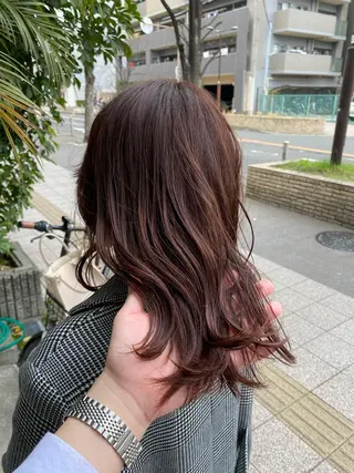 ミディアム カラー 髪質改善特化 長澤友哉のヘアスタイル