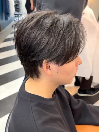 ミディアム カラー パーマ ヘアアレンジ メンズ 伊藤 陸のヘアスタイル