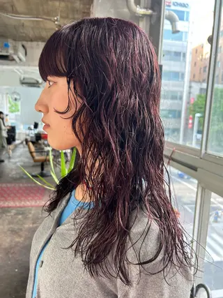 ロング カラー パーマ maho/垢抜け カラーパーマメイクのヘアスタイル