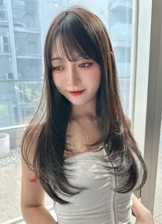 ロング 隅野 恭生のヘアスタイル