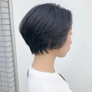 ショート パーマ 榎園 由美のヘアスタイル