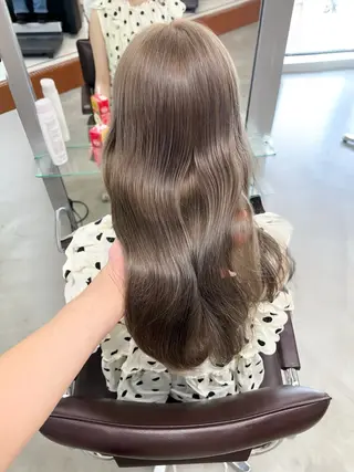 セミロング いざわりお /梅田/ブリーチのヘアスタイル