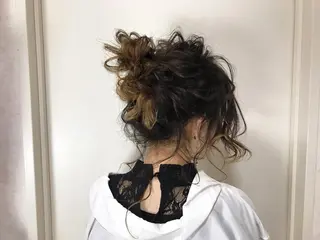 セミロング ヘアアレンジ 🗻飯田誠也🗻 カットカラー得意のヘアスタイル