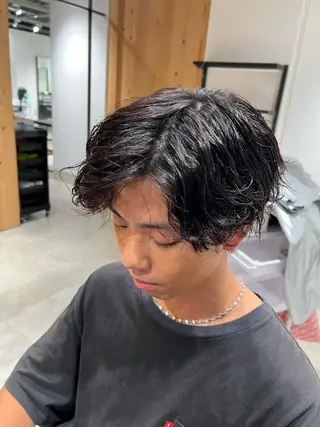 パーマ メンズ 艶髪 mayuka💖のヘアスタイル