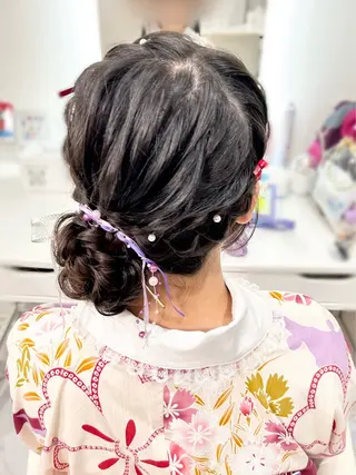 ロング ヘアアレンジ ヘアセット専門店 Rのヘアスタイル