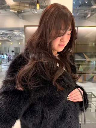 ロング カラー 近藤 奏音のヘアスタイル