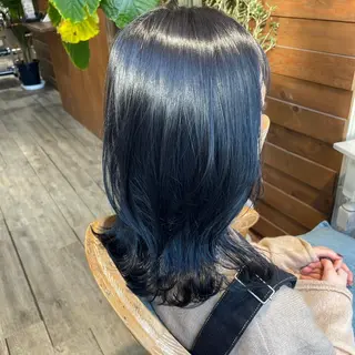 ミディアム カラー exfa sakura🪞のヘアスタイル