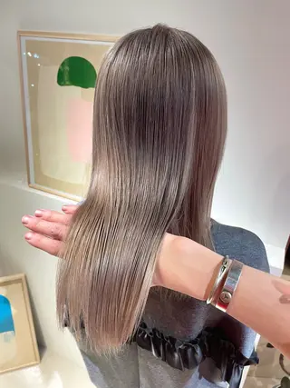 セミロング カラー 髪質改善マスター 長尾勇弥/梅田中津のヘアスタイル