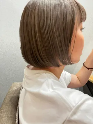 セミロング カラー パーマ ヘアアレンジ メンズ キッズ ネイル マツエク・マツパ アイブロウ 久木原 ゆりのヘアスタイル