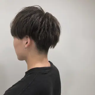 メンズ 🍋透け感カラー🍃 オリーブ🍐Kahoのヘアスタイル