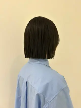 ショート カラー 👔ボブ﹨髪質改善 ストレート🩳ももかのヘアスタイル