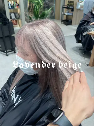 ロング MINX所属・🌈モテるベージュ カラー💕成島 宙のヘアスタイル